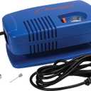 Champion Sports Electric Ball Inflator with Needle - Quiet Air Compressor for Basketball, Soccer, Volleyball & Sports Balls, High PSI Rating, Fast Inflation, 110-120V AC Power for Gym & School Use (1/4 HP - 125 PSI (Deluxe))