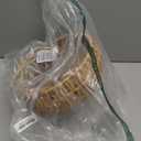 Plug in Pendant Light Rattan Hanging Lamp with 15 Ft Hemp Rope Cord, Wicker Hanging Lights with Bamboo Basket Lamp Shade,Dimmable Switch Woven Boho Plug in Ceiling Light for Living Room Bedroom