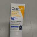 CeraVe 100% Mineral Sunscreen SPF 50, Face sunscreen With Zinc Oxide & Titanium Dioxide, Hyaluronic Acid + Niacinamide + Ceramides, Oil Free, Travel Size 2.5 oz