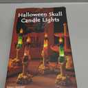 LJLNION Halloween Decorations, 5 Pack Tabletop Candle Lights with Skeleton Ghost Hand, Waterproof Lighted Yard Stakes, Battery Operated for Light Up Halloween Indoor/Outdoor Garden Decor