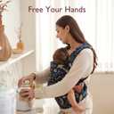 Momcozy Baby Carrier - Ergonomic, Cozy and Lightweight Carrier for 7-45lbs, Effortless to Put On, Ideal for Hands-Free Parenting, Enhanced Lumbar Support, Starry Night