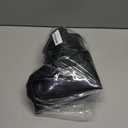 Large Black Velcro Drawstring Bag With Buckle And Clear Bottom Zipper