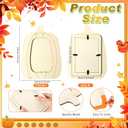 2 x Geelin Thanksgiving Wooden Pumpkin Photo Frame Crafts Fall DIY Picture Frames Bulk for Thanksgiving Home Table Tabletop Decorations(6 Pack,Novelty)