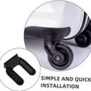 DOITOOL Wheel Pad 4-Pack Non-Slip Furniture Wheel Stoppers for Chairs Refrigerator Freezer Secure Slot Stopper for Home Office Use 3.22X2.55X0.78In (8.20X6.50X2.00CM)