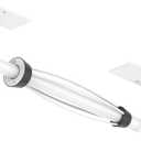 Paper Towel Holder Under Cabinet, Single Hand Operable Roll Holder with Damping Effect,No Drilling or Wall Mounted SUS304 Stainless Steel for Kitchen Bathroom Commercial(White)