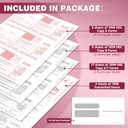 3 x 1099 NEC Forms 2025,1099 NEC Forms 2025 with Envelopes,Vendor Kit of 25 Laser Forms,1099 NEC Tax Forms,4 Part Tax Forms Kit,25 Self Seal Envelopes with 3 1096 Included