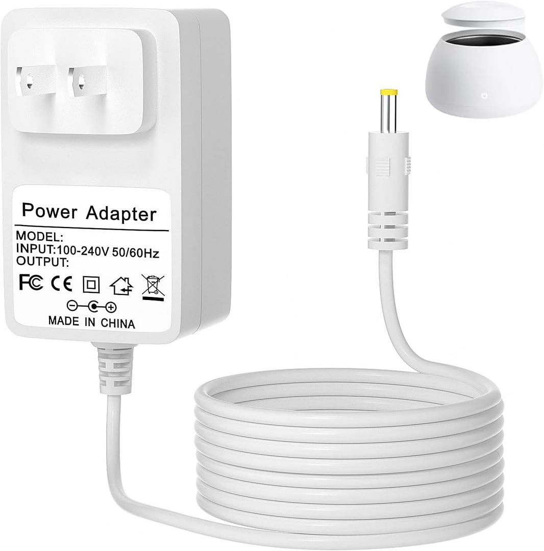 12V Power Cord for Zima Dental Pod Ultrasonic Retainer Cleaner Machine Compatible with Zima Dental Pod & Pod PRO Ultrasonic Cleaner Machine Charger Power Adapter