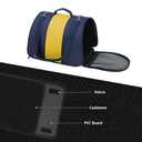 Cat, Dog Carrier for Medium Large Cats Puppies up to 60 Lbs, TSA Airline Approved Carrier Soft Sided, Collapsible Travel Puppy Carrier (Blue and Yellow, Large) (20.3Lx12.7Wx13.5H)