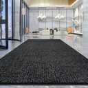 Vicwe Indoor Outdoor Door Mat, 3'x10' Heavy Duty Front Door Mat, Non-Slip Washable Doormats Entrance Mats, Dirt Resistant and Absorbent Doormat, Commercial Outdoor Entrance Floor Mat for Home Office (Dark Grey)