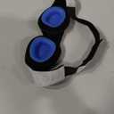 Dry Eye Sleep Mask  100% Blackout Sleep Goggles for Dry Eyes, Adjustable Hydrating Eye Mask for Sleeping, Soft Silicone Moisture Goggles for Men & Women, Great for Travel, Shift Work, Grayish-White