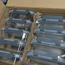 KOMUEE 10 Packs 22 oz Glass Meal Prep Containers, Glass Food Storage Containers with Lids, Airtight Lunch Boxes BPA Free, Microwave and Freezer Safe (Gray)