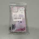 for iPhone 11 Case, [Cute White Cat Pattern][Shiny Mirror Case][2-in-1 Bead Wrist Strap], Soft TPU Frame, Shockproof and Drop-Proof, Suitable for Women & Girls
