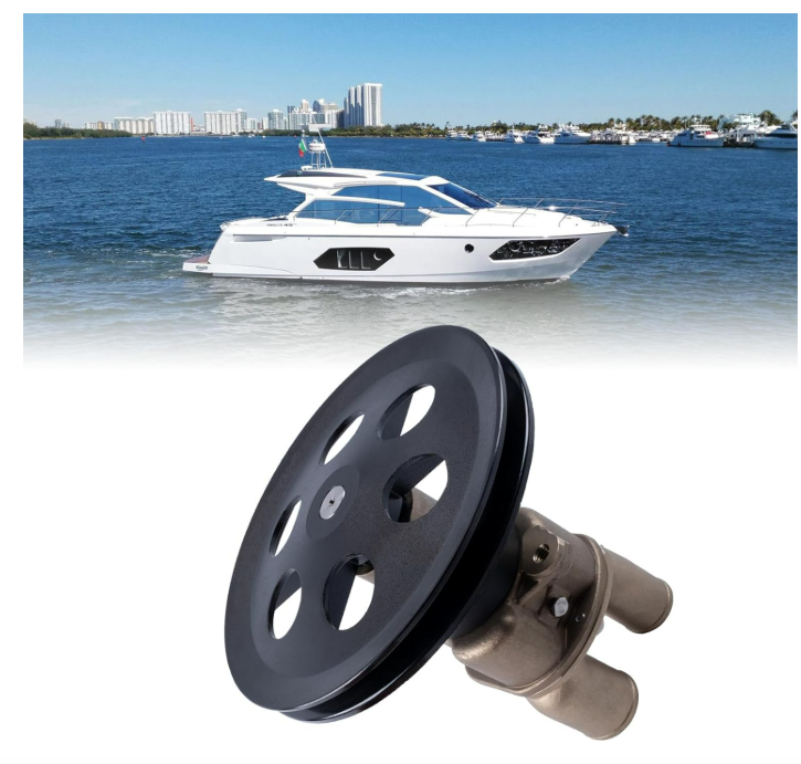 Sea Water Pump丨Fits for Volvo Penta OMC 1994 1995 1996 4.3L 5.0L 5.7L 5.8L 7.4L 8.2L V6 V8 Engines丨Replacement Volvo 3858847丨6.5" Pulley