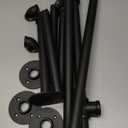 Industrial Pipe Clothing Rack Wall Garment Rack with Pipe Clothes Rails, Multi-Purpose Heavy Duty Clothing Hanging Rods Space-Saving Clothes Bar Organizer Closet (wall clothing rack-2 hanging rods)