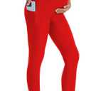 BUBBLELIME 22"/26" Maternity Yoga Leggings Over The Belly Soft Pregnancy Stretchy Workout Capris Pants with Pockets (X-Small)
