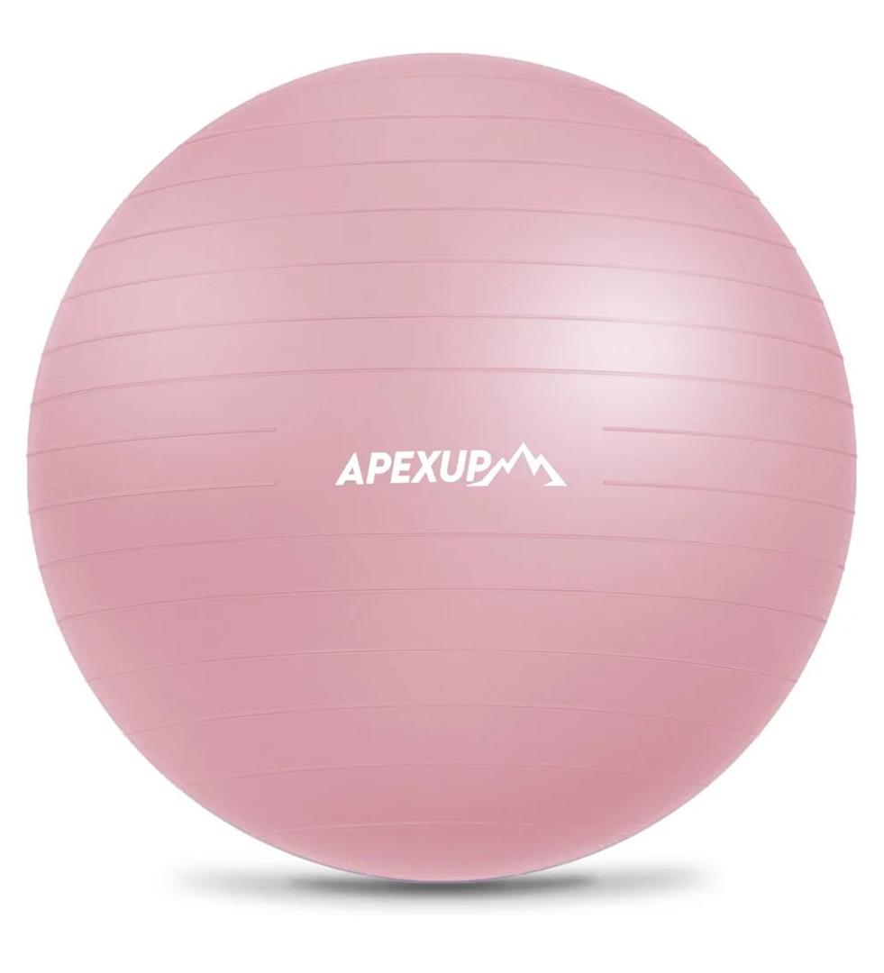 APEXUP Yoga Ball Exercise Ball Anti Slip Heavy Duty for Fitness, Balance & Core Workout, Balance Training, Pregnancy & Physical Therapy, 5 Sizes