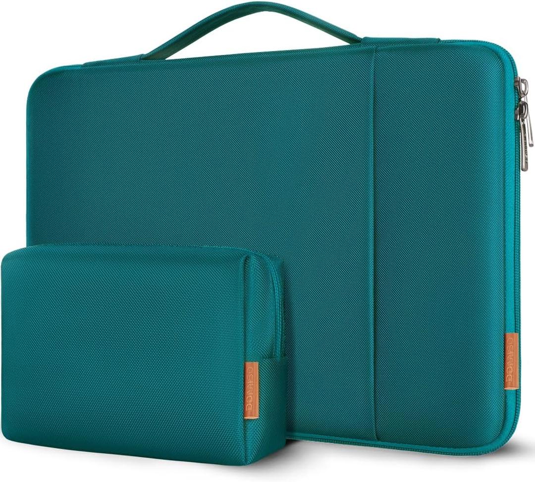 DOMISO 16 inch Laptop Sleeve Case Water Resistant Shockproof Protective Computer Bag for 16" Dell/HP Pavilion Envy/ThinkPad IdeaPad/ASUS Vivobook,Turquoise