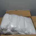 Dafinner 100% Cotton Cover Comforter King Size, Ultra-Soft Down Alternative Duvet Insert with Lyocell & Climaloft Blend Fill, Breathable Microfiber Comforter for All-Season (106x90”, White)