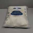 MooMee Bedding Duvet Cover Set 100% Washed Cotton Linen Like Textured Breathable Durable Soft Comfy (Solid Cream White, King 104"x90")