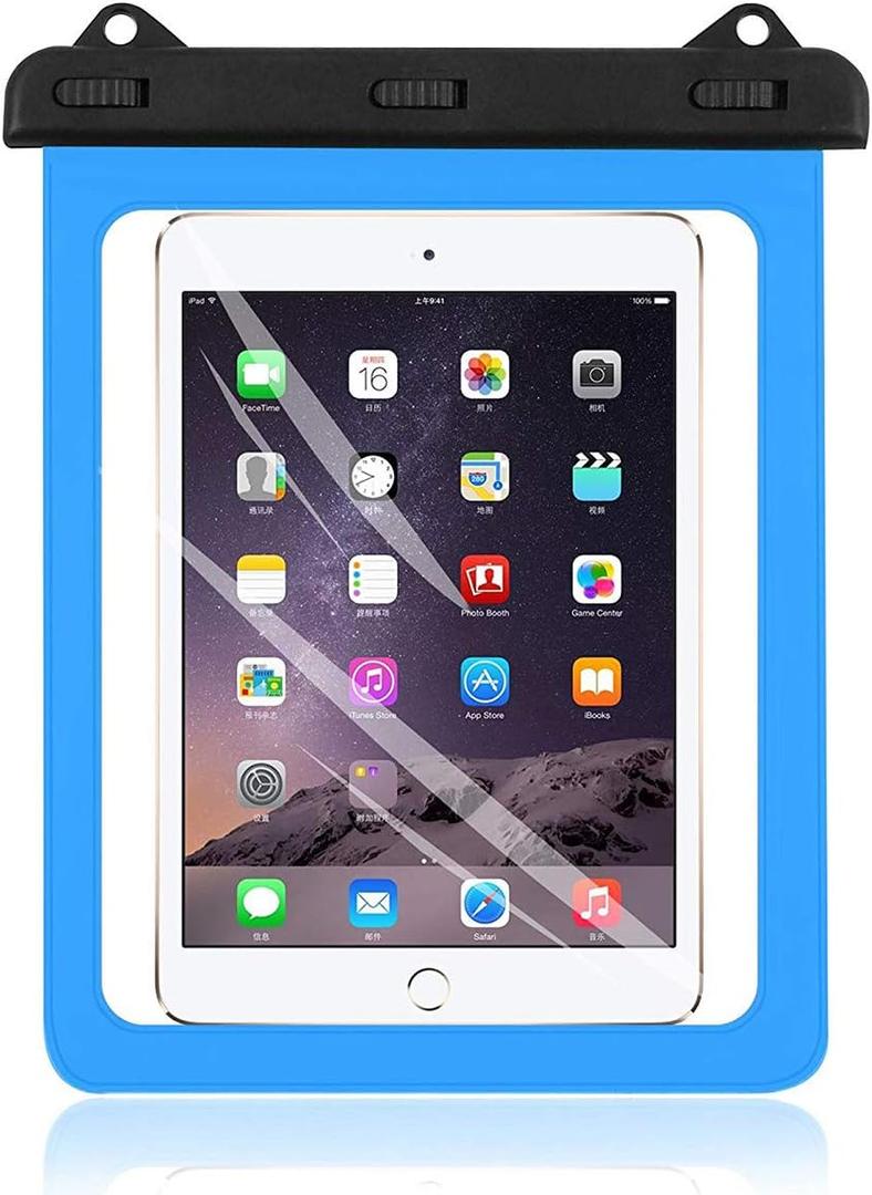 AICase Universal iPad Waterproof, Dry Bag Pouch for iPad Pro 10.5, New iPad 9.7 2017/2018, iPad Pro 9.7, iPad Air/Air 2, Tablets up to 11.5 Inch (Blue)