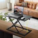 caflower 6 Fixed Height Levels Standing Desk Converter, Compact Sit-to-Stand Desk, 23.6" x 13.4" Surface, Supports 33 lbs, Max Height 15.2" – Great for Monitors and Laptops
