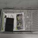 JASIWAY Dish Drying Rack in Sink, Expandable Stainless Steel Dish Drainers for Kitchen Counter, Dish Dryer Rack for Inside Sink, Over The Sink Dish Racks with Utensil Holder, Silver