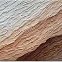 Hand-Painted Textured Wave Landscape Oil Painting on Canvas 58x29 Inch Extra Large Abstract 3D Minimalist Wall Decorative Art Framed Acrylic Painting