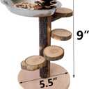 Hamster Food Bowl with Climbing Toys Ladder Stairs, Rat Toys for Pet Rats, Hamster Accessories for Cage, Pet Feeder Food Dish