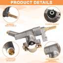 67032 Gas Control Valve Assembly for Weber GS4 Spirit 2 Parts, 69768 Manifold Main Burner Control Gas Valve Replacement Parts for Weber GS4 Spirit II & I 200, Spirit E210 S210 E220 S220 Propane(LP)