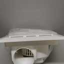 12" Ultra Quiet Bathroom Exhaust Fan with 6500K LED Light, 1.0 Sone 120 CFM, 10x10 Mount, 1500 LM Ceiling Ventilation Fan, Energy Efficient (3500K-White)