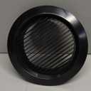 PATIKIL 8 Inch Round Air Vent Cover, Soffit Vents ABS Ceiling Vent Covers Air Vent Louver for Bathroom Kitchen Living Room Ventilation System, Black