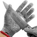 NoCry Premium Cut Resistant Gloves Food Grade 100% Food Safe Level 5 Meat Cutting Glove for Chefs & Butchers Perfect Mandoline Glove or Oyster Shucking Gloves with Superior Comfort & Dexterity