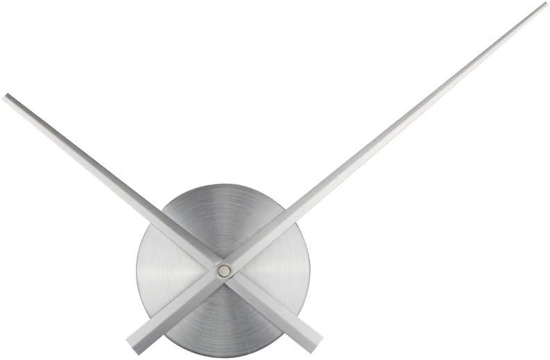 Timelike 3D Clock Hands, DIY Large Clock Hands Needles Wall Clocks 3D Home Art Decor Quartz Clock Mechanism Accessories (Silver)