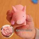 2 x Squishy Toy Pink Pig Gifts for Kids Adults Popping Out Eyes Animal Squishies Anxiety Stress Relief Autism Disorders Funny Piggy Sensory Stress Toy for Girl Boy Women Girlfriend Birthday Party Favors