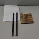 Hand Towel Holder Stand, Bathroom Hand Towel Rack with Weighted Base, T-Shape Standing Towel Racks, Farmhouse Countertop Towel Stand for Kitchen Counter, Rustic Black Brown