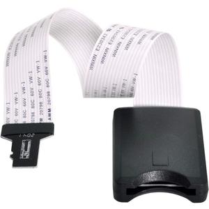cablecc Micro-SD TF Memory Card Kit Male to SD Female Extension Soft Flat FPC Cable Extender 25cm