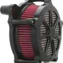 For harley air cleaner filter Sportster Softail Touring street road king glide Dyna for harley davidson air intake filters (Black Speed 7 style -red filter, D-For M8 Touring/Softail 2018-UP)