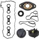 11127582245 11127552281 Engine Valve Cover Gasket Seal Set for BMW 128i 328i 528i X3 X5 Z4, 11127552280 Camshaft Adjuster, 11127559699 Eccentric Shaft Actuator Seal, 11128655331 Oil Filler Cover 06-12
