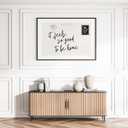 Cute Girly Wall Art Feels So Good To Be Home Vintage Black Postcard Poster Canvas Print Trendy Apartment Aesthetic for Home College Dorm Cool Girl Wall Decor 8x12inch black framed