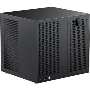 8 Bay NAS Case, MATX/ITX Computer Case, 8x3.5'' HDD+2x2.5'' SSD Drive Bays NAS PC Chassis, Support 170mm ATX PSU, 55mm-Height CPU Cooler, 4 Full-Height PCIe Slot, with 120mm Fan Mounts - Black