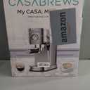 CASABREWS CM5418 Espresso Machine 20 Bar, Compact Espresso Maker with Steam Milk Frother, Stainless Steel Coffee Machine with 34oz Removable Water Tank for Cappuccino, Gift for Women or Men, Silver