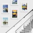 Picrit 17x22 Picture Frame 3 Pack, White Poster Frame, Display Poster 12 x 18 with Mat or 17 x 22 without Mat for Horizontal or Vertical Wall Mounting