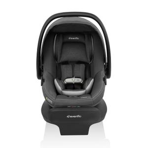 Evenflo LiteMax NXT Rear-Facing Lightweight Preemie and Infant Car Seat 3-30lbs. with Sensor Safe. Easy Install with Base (Anchor Gray)