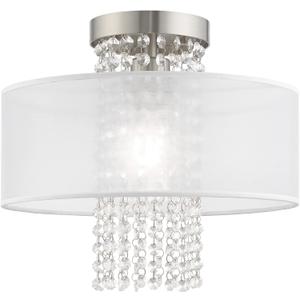 Livex Lighting 1 Lt Brushed Nickel Ceiling Mount