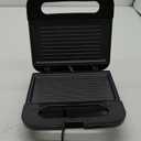 OVENTE Electric Panini Press Grill with Nonstick Plates, LED Indicator Lights, Thermostat Control, Cool Touch Handle, Compact Sandwich Maker Perfect for Cooking Breakfast, Snacks & More, Black GP0401B