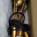 HOXIYA 26.3" DIMMABLE Plug in Chandelier, Modern Sputnik Chandeliers Brushed Gold 8-Lights Plug in Pendant Light, Mid Century Hanging Ceiling Lighting Fixture for Dining Room Bedroom Kitchen Entryway