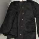 PRETTYGARDEN Women's Warm Winter Coats Casual Long Sleeve Button up Fuzzy Sherpa Fleece Jackets Outerwear, L