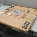 Baby Gate No Drilling, 29"-40" Auto Close Dog Gate Indoor for Doorways & Stairs, Pressure Mounted Adjustable Pet Gate, Easy Walk Through Child Gate for Children & Pets Stroller Friendly, White (29-40"Wide, 28"Tall)