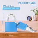 Yulejo 49 Pcs Small Locks with Keys for Luggage Mini Padlocks Suitcase Locks Multicolor Metal Travel Padlocks for School Gym Classroom Schoolbag Backpack Diary