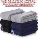 FNOVCO Non Slip Socks for Women Winter Warm Cozy Fuzzy Slipper Socks Soft Fluffy Hospital Socks with Grips